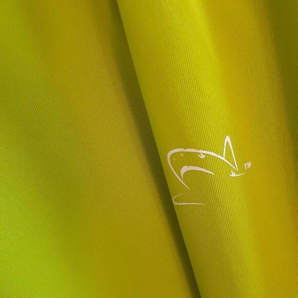 Black Tip T Shirt Men Large Neon Yellow Long Sleeve Sport Gill - Picture 5 of 10